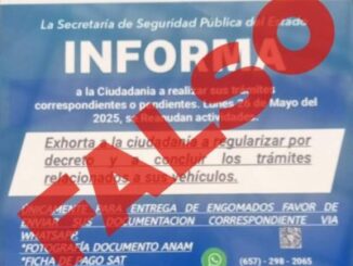 Alerta SSPE sobre trámites no oficiales de regularización vehicular
