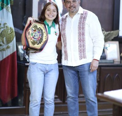 Pugilista juarense Suzeth Ramírez agradece apoyo al alcalde tras ganar campeonato en EUA