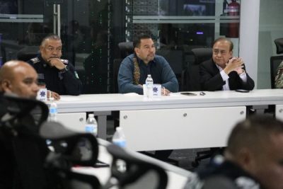 Encabeza alcalde Cruz Pérez Cuéllar reunión de la mesa de seguridad