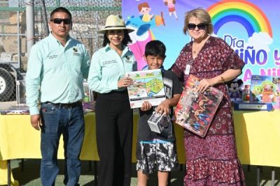 Arrancan Gobierno Municipal y DIF Ascensión festejos del Día del Niño y la Niña en el Ejido Ley Seis de Enero