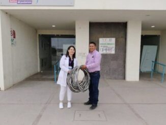 Municipio de Ascensión apoya al Centro de Salud con material eléctrico para instalación de mini split