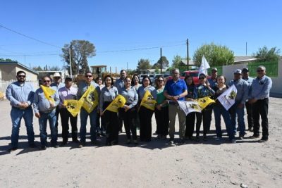 Arranca presidenta Ivonne De La Hoya pavimentación en calle Acacias y Prolongación Durango; obra ganadora del Presupuesto Participativo 2024.