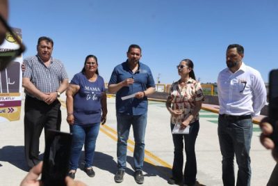 Entrega Presidente puente a los habitantes de Riberas del Bravo