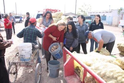 Da inicio La Presidenta Municipal a la entrega de apoyo alimentario en Nuevo Casas Grandes