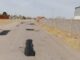 Realizan labores de bacheo en camino a la laguna