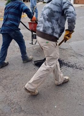 CONTINÚA OBRAS PÚBLICAS DE NCG CON PROGRAMA DE BACHEO