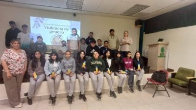 LLEVA IMM DE NCG PLÁTICA SOBRE VIOLENCIA DE GÉNERO A ALUMNOS DEL COBACH 18