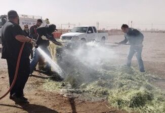 Bomberos Voluntarios de Ascensión controlan incendio en la Asociación Ganadera Local