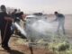 Bomberos Voluntarios de Ascensión controlan incendio en la Asociación Ganadera Local
