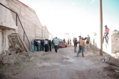 Apoya el Gobierno Municipal con maquinaria y herramientas al Colegio Cumbres en labores de limpieza urbana