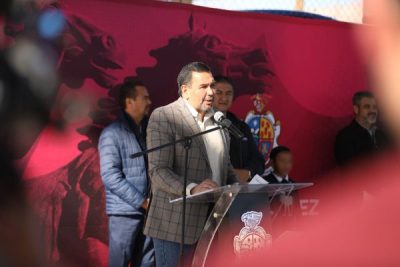 Entrega Presidente Pérez Cuéllar rehabilitación de escuela primaria Juan Álvarez