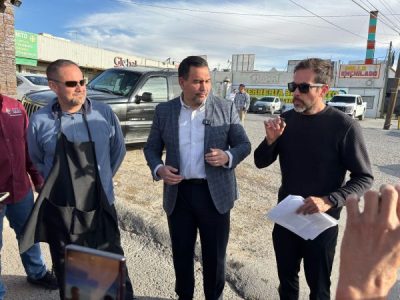 Realiza Alcalde entrega de repavimentación en bulevar Óscar Flores