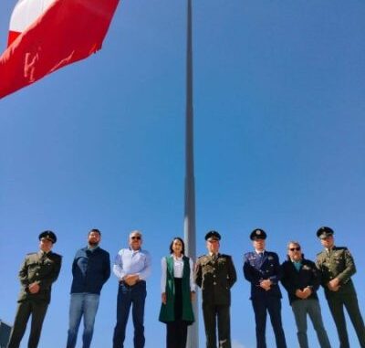 Presidenta Ivonne De La Hoya asiste a la Guarnición Militar de Puerto Palomas de Villa