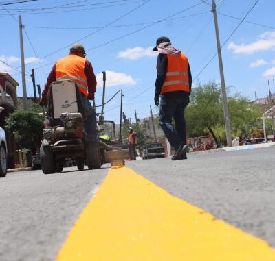 Mejora Control de Tráfico vialidades con aplicación de pintura