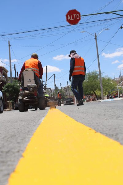 Mejora Control de Tráfico vialidades con aplicación de pintura